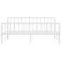 vidaXL Bettgestell Weiß Metall 180×200 cm vidaXL Bettgestell Weiß Metall 180×200 cm