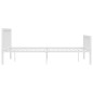 vidaXL Bettgestell Weiß Metall 180×200 cm vidaXL Bettgestell Weiß Metall 180×200 cm
