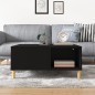 vidaXL Couchtisch Schwarz 80x80x36,5 cm Holzwerkstoff vidaXL Couchtisch Schwarz 80x80x36,5 cm Holzwerkstoff