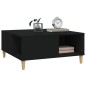 vidaXL Couchtisch Schwarz 80x80x36,5 cm Holzwerkstoff vidaXL Couchtisch Schwarz 80x80x36,5 cm Holzwerkstoff