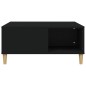 vidaXL Couchtisch Schwarz 80x80x36,5 cm Holzwerkstoff vidaXL Couchtisch Schwarz 80x80x36,5 cm Holzwerkstoff