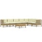 vidaXL 8-tlg. Garten-Lounge-Set mit Kissen Honigbraun Kiefernholz vidaXL 8-tlg. Garten-Lounge-Set mit Kissen Honigbraun Kiefernholz