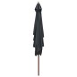 vidaXL Sonnenschirm mit Holz-Mast 200×300 cm Anthrazit vidaXL Sonnenschirm mit Holz-Mast 200×300 cm Anthrazit