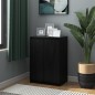 vidaXL Sideboard Schwarz 60x36x84 cm Massivholz Kiefer vidaXL Sideboard Schwarz 60x36x84 cm Massivholz Kiefer