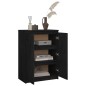 vidaXL Sideboard Schwarz 60x36x84 cm Massivholz Kiefer vidaXL Sideboard Schwarz 60x36x84 cm Massivholz Kiefer