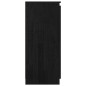 vidaXL Sideboard Schwarz 60x36x84 cm Massivholz Kiefer vidaXL Sideboard Schwarz 60x36x84 cm Massivholz Kiefer