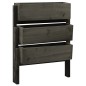 vidaXL Pflanzkübel Klappbar Grau 60x14x75 cm Massivholz Tanne vidaXL Pflanzkübel Klappbar Grau 60x14x75 cm Massivholz Tanne
