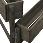vidaXL Pflanzkübel Klappbar Grau 60x14x75 cm Massivholz Tanne vidaXL Pflanzkübel Klappbar Grau 60x14x75 cm Massivholz Tanne