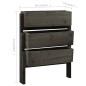 vidaXL Pflanzkübel Klappbar Grau 60x14x75 cm Massivholz Tanne vidaXL Pflanzkübel Klappbar Grau 60x14x75 cm Massivholz Tanne