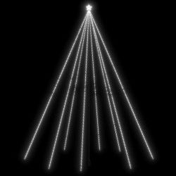vidaXL Weihnachtsbaum-Lichterkette Indoor Outdoor 1300 LED Kaltweiß 8m
