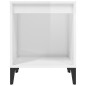 vidaXL Nachttische 2 Stk. Hochglanz-Weiß 40x35x50 cm vidaXL Nachttische 2 Stk. Hochglanz-Weiß 40x35x50 cm
