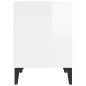 vidaXL Nachttische 2 Stk. Hochglanz-Weiß 40x35x50 cm vidaXL Nachttische 2 Stk. Hochglanz-Weiß 40x35x50 cm
