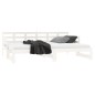 vidaXL Tagesbett Ausziehbar Weiß Massivholz Kiefer 2x(80x200) cm vidaXL Tagesbett Ausziehbar Weiß Massivholz Kiefer 2x(80x200) cm