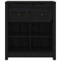 vidaXL Sideboard Schwarz 70x35x80 cm Massivholz Kiefer vidaXL Sideboard Schwarz 70x35x80 cm Massivholz Kiefer