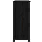 vidaXL Sideboard Schwarz 70x35x80 cm Massivholz Kiefer vidaXL Sideboard Schwarz 70x35x80 cm Massivholz Kiefer