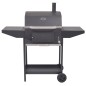 vidaXL Holzkohlegrill Smoker mit Ablage Schwarz vidaXL Holzkohlegrill Smoker mit Ablage Schwarz