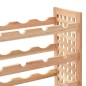 vidaXL Weinregal für 25 Flaschen Nussbaumholz Massiv 63x25x73 cm vidaXL Weinregal für 25 Flaschen Nussbaumholz Massiv 63x25x73 cm