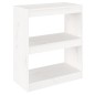 vidaXL Bücherregal/Raumteiler Weiß 60x30x71,5 cm Massivholz Kiefer vidaXL Bücherregal/Raumteiler Weiß 60x30x71,5 cm Massivholz Kiefer