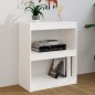 vidaXL Bücherregal/Raumteiler Weiß 60x30x71,5 cm Massivholz Kiefer vidaXL Bücherregal/Raumteiler Weiß 60x30x71,5 cm Massivholz Kiefer