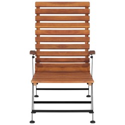 vidaXL Outdoor Liegestuhl Akazienholz Massiv
