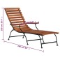 vidaXL Outdoor Liegestuhl Akazienholz Massiv vidaXL Outdoor Liegestuhl Akazienholz Massiv
