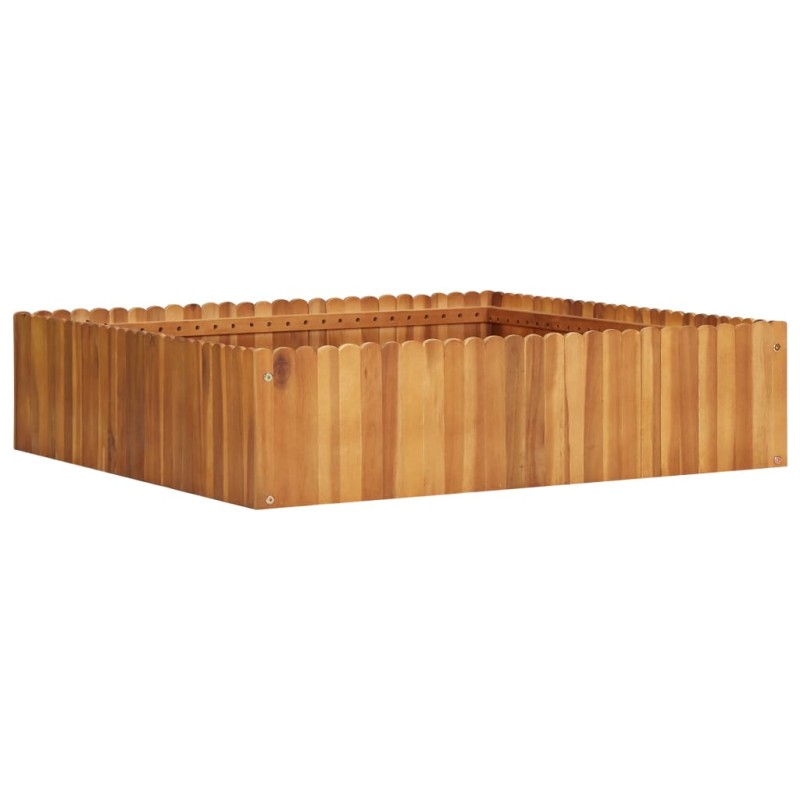 vidaXL Garten-Hochbeet 100 x 100 x 25 cm Massivholz Akazie vidaXL Garten-Hochbeet 100 x 100 x 25 cm Massivholz Akazie