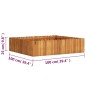 vidaXL Garten-Hochbeet 100 x 100 x 25 cm Massivholz Akazie vidaXL Garten-Hochbeet 100 x 100 x 25 cm Massivholz Akazie
