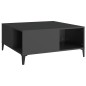 vidaXL Couchtisch Schwarz 80x80x36,5 cm Holzwerkstoff vidaXL Couchtisch Schwarz 80x80x36,5 cm Holzwerkstoff
