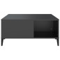 vidaXL Couchtisch Schwarz 80x80x36,5 cm Holzwerkstoff vidaXL Couchtisch Schwarz 80x80x36,5 cm Holzwerkstoff