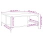 vidaXL Couchtisch Schwarz 80x80x36,5 cm Holzwerkstoff vidaXL Couchtisch Schwarz 80x80x36,5 cm Holzwerkstoff