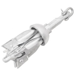 vidaXL Klappanker Silbern 0,7 kg Temperguss