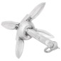 vidaXL Klappanker Silbern 0,7 kg Temperguss vidaXL Klappanker Silbern 0,7 kg Temperguss