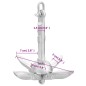 vidaXL Klappanker Silbern 0,7 kg Temperguss vidaXL Klappanker Silbern 0,7 kg Temperguss