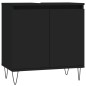 vidaXL 3-tlg. Badmöbel-Set Schwarz Holzwerkstoff vidaXL 3-tlg. Badmöbel-Set Schwarz Holzwerkstoff