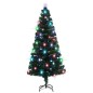vidaXL Künstlicher Weihnachtsbaum mit Ständer/LED 180 cm Fiberoptik vidaXL Künstlicher Weihnachtsbaum mit Ständer/LED 180 cm Fiberoptik