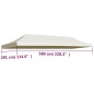 vidaXL Partyzeltdach 3x6 m Creme vidaXL Partyzeltdach 3x6 m Creme