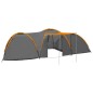 vidaXL Camping-Zelt Iglu 650x240x190 cm 8 Personen Grau und Orange vidaXL Camping-Zelt Iglu 650x240x190 cm 8 Personen Grau und Orange