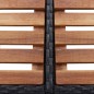 vidaXL Whirlpool-Umrandung Quadratisch Schwarz 268x268x55 Poly Rattan vidaXL Whirlpool-Umrandung Quadratisch Schwarz 268x268x55 Poly Rattan