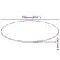 vidaXL Tischplatte aus gehärtetem Glas Rund 700 mm vidaXL Tischplatte aus gehärtetem Glas Rund 700 mm