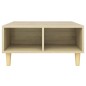 vidaXL Couchtisch Sonoma-Eiche 60x60x30 cm Holzwerkstoff vidaXL Couchtisch Sonoma-Eiche 60x60x30 cm Holzwerkstoff