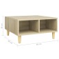 vidaXL Couchtisch Sonoma-Eiche 60x60x30 cm Holzwerkstoff vidaXL Couchtisch Sonoma-Eiche 60x60x30 cm Holzwerkstoff