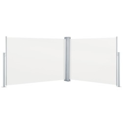vidaXL Ausziehbare Seitenmarkise Creme 100 x 1000 cm