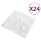vidaXL 3D-Wandpaneele 24 Stk. 50x50 cm Diamantweiß 6 m² vidaXL 3D-Wandpaneele 24 Stk. 50x50 cm Diamantweiß 6 m²
