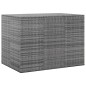 vidaXL Garten-Kissenbox PE Rattan 145x100x103 cm Grau vidaXL Garten-Kissenbox PE Rattan 145x100x103 cm Grau