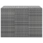 vidaXL Garten-Kissenbox PE Rattan 145x100x103 cm Grau vidaXL Garten-Kissenbox PE Rattan 145x100x103 cm Grau