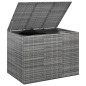 vidaXL Garten-Kissenbox PE Rattan 145x100x103 cm Grau vidaXL Garten-Kissenbox PE Rattan 145x100x103 cm Grau