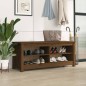 vidaXL Schuhbank Honigbraun 110x38x45,5 cm Massivholz Kiefer vidaXL Schuhbank Honigbraun 110x38x45,5 cm Massivholz Kiefer