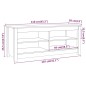 vidaXL Schuhbank Honigbraun 110x38x45,5 cm Massivholz Kiefer vidaXL Schuhbank Honigbraun 110x38x45,5 cm Massivholz Kiefer