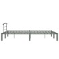 vidaXL Bettgestell Grau Metall 160x200 cm vidaXL Bettgestell Grau Metall 160x200 cm