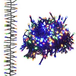 vidaXL LED-Lichterkette mit 400 LEDs Mehrfarbig 7,4 m PVC